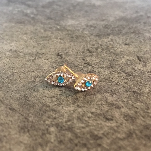 Jewelry - Evil Eye Minimalist Stud Earrings